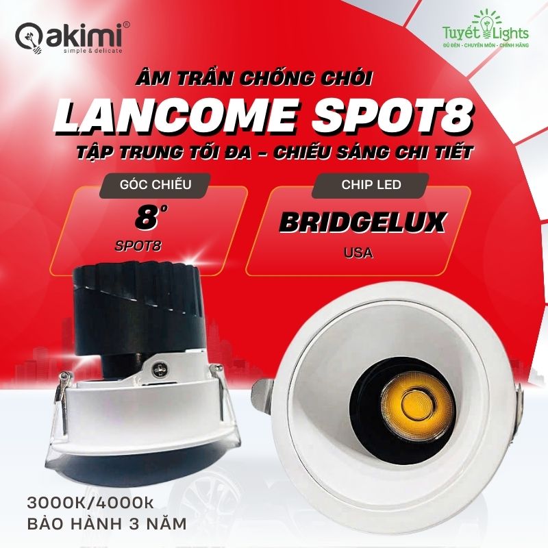 Âm Trần Chống Chói 7W Akimi Lancome SPOT8°